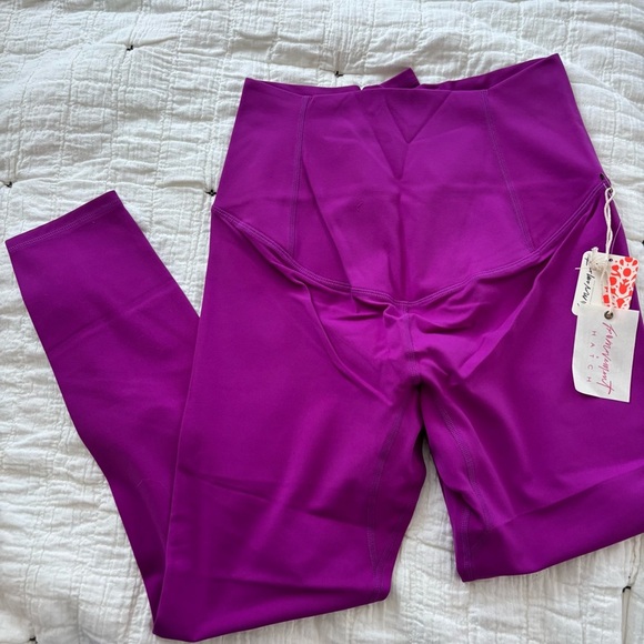 NWT Free People x Hatch never better leggings berry - Picture 7 of 8